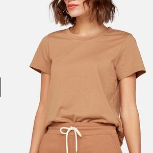 Mate the Label Organic Cotton Classic Crew Tee Shirt Small Sedona S M